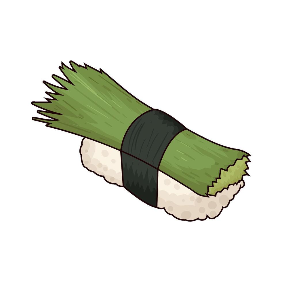 delicious sushi illustration vector