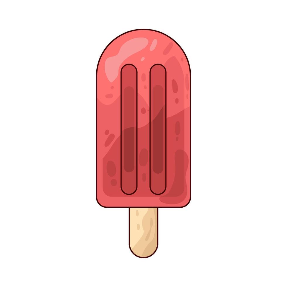 Illustration of ice cream stick vector