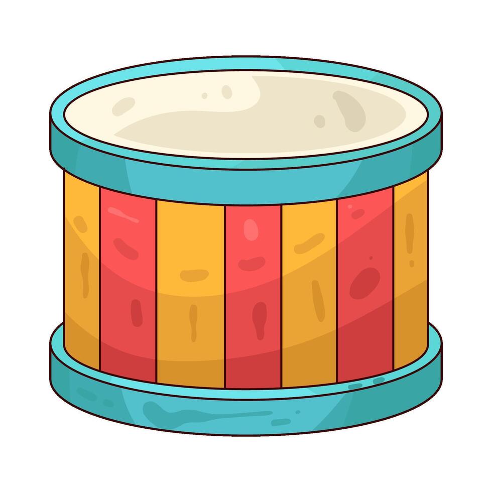 Illustration of circus drum vector