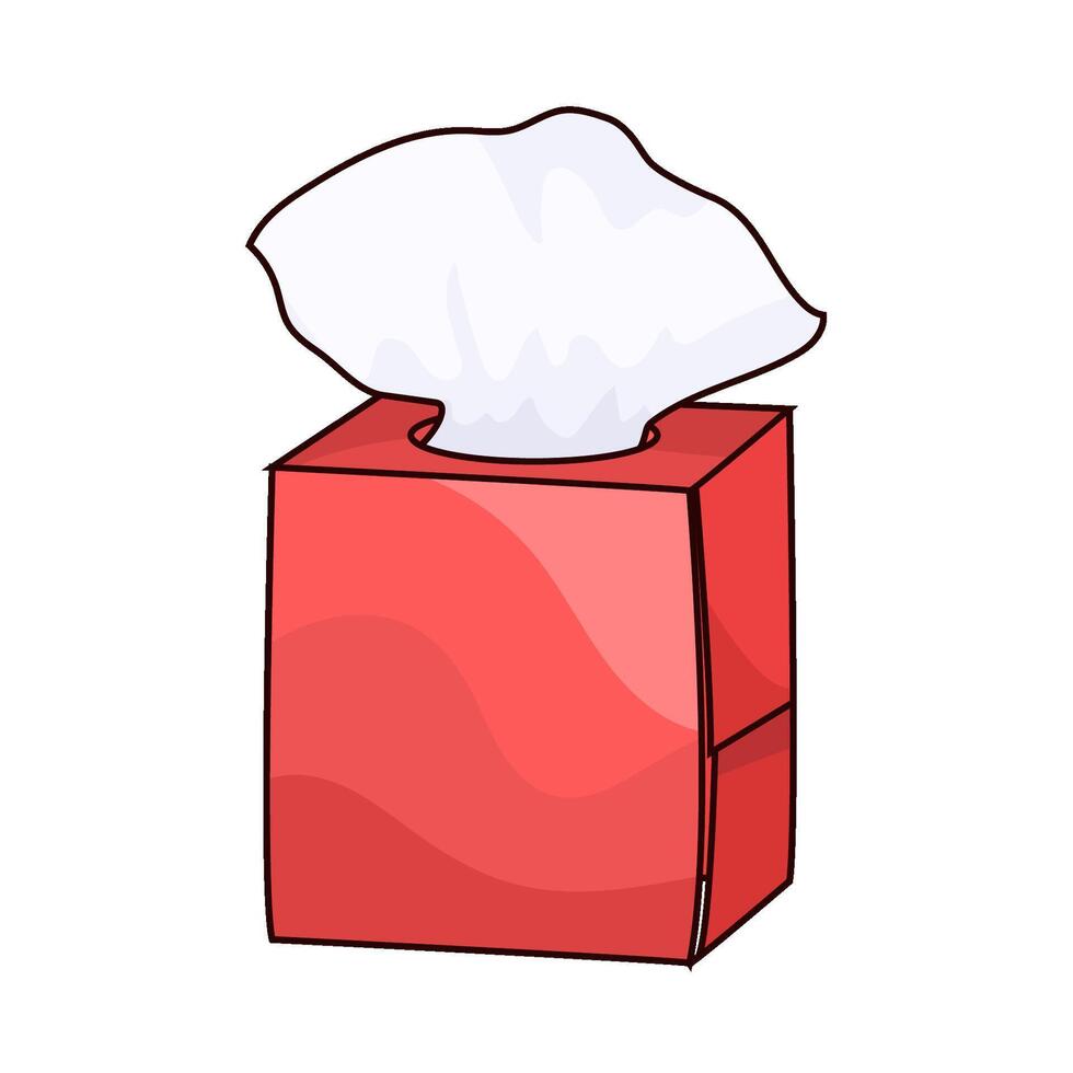 minimalist tissue box vector