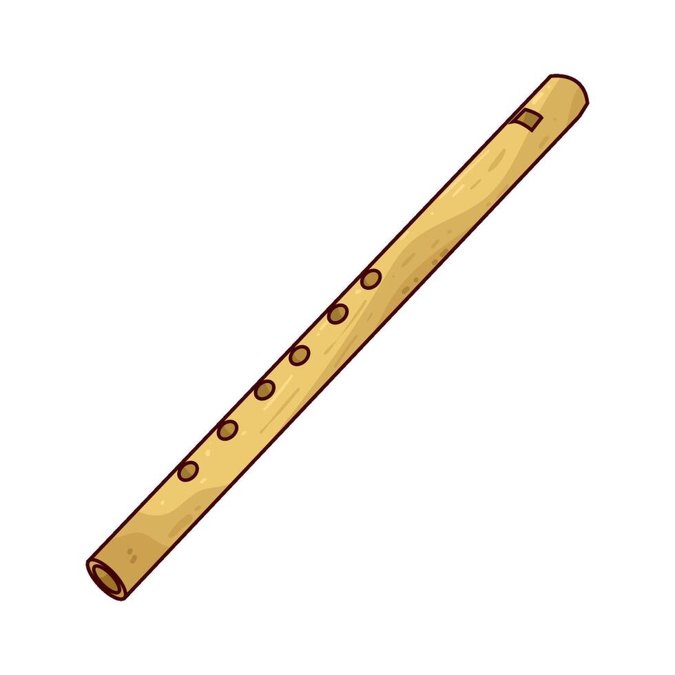 Illustration of flute vector