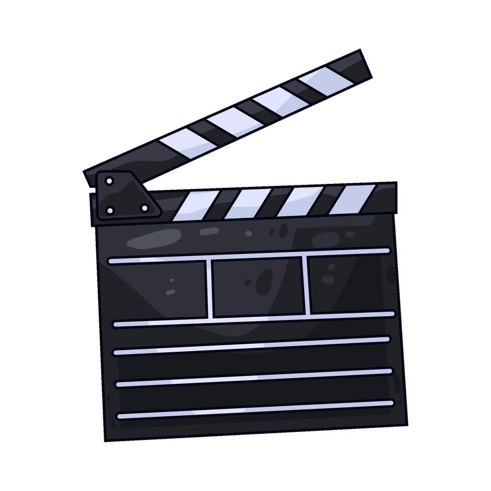 Illustration of movie clapper vector