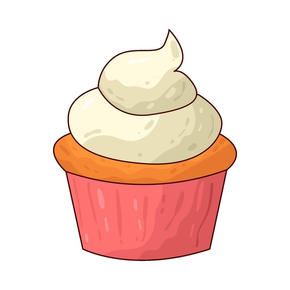 Illustration of cupcake vector
