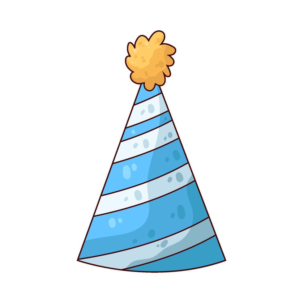 Illustration of party hat vector