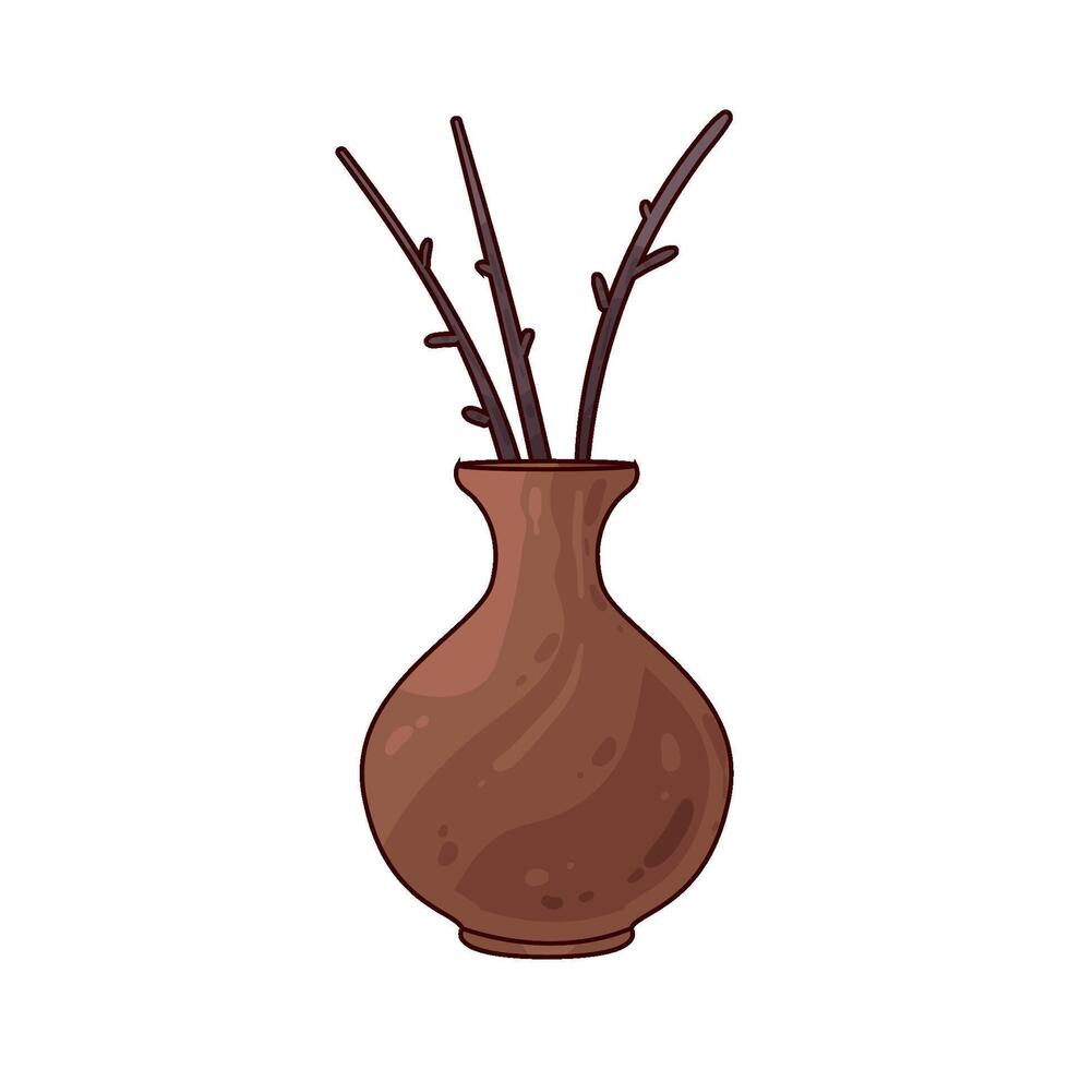 Illustration of Japanese vase vector