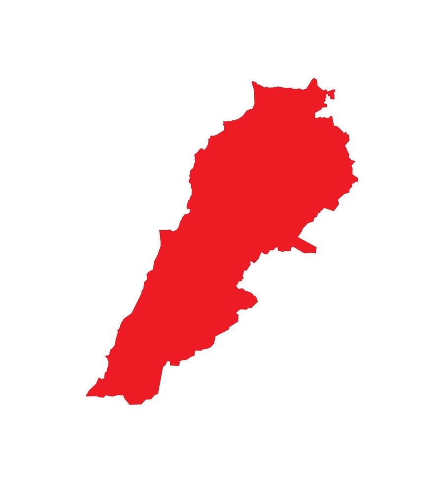 Map of Lebanon. Lebanon Map on white background. vector