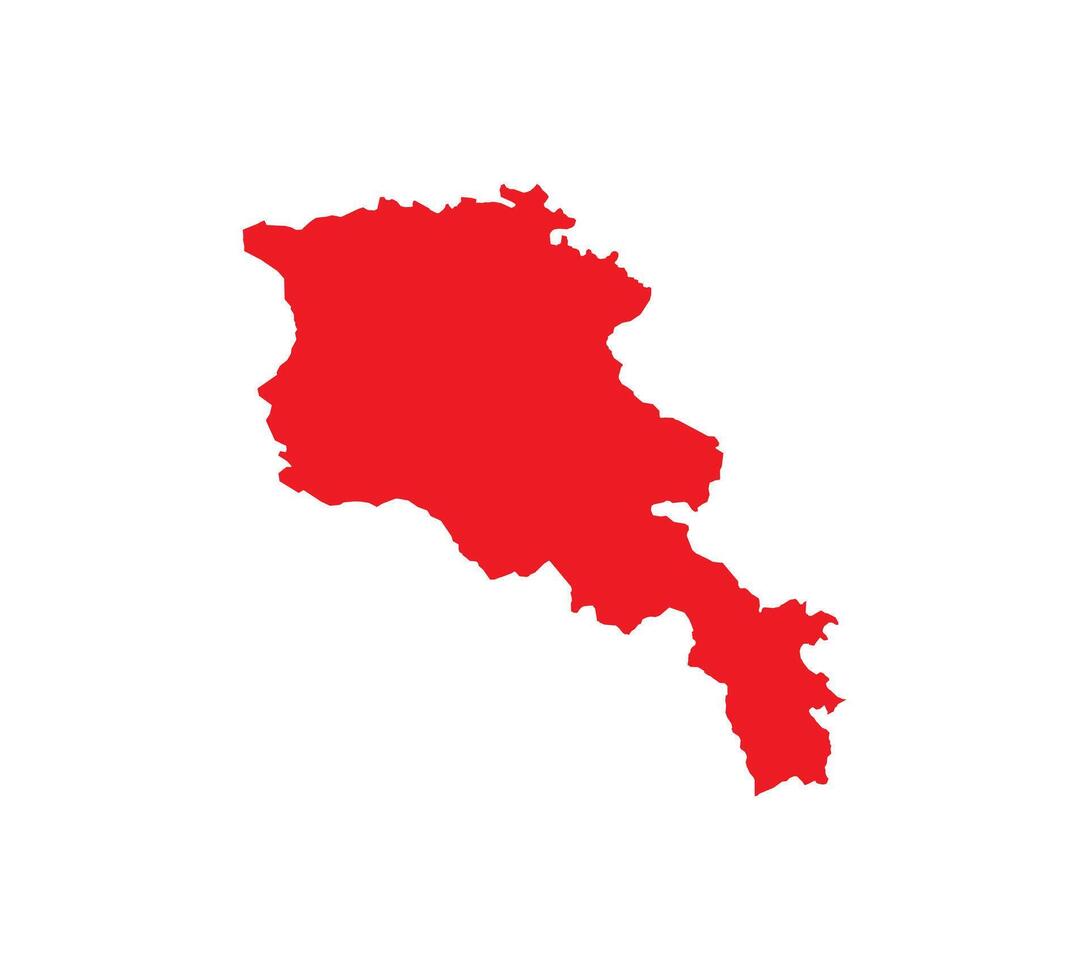 Map of Armenia. Armenia Map on white background. vector