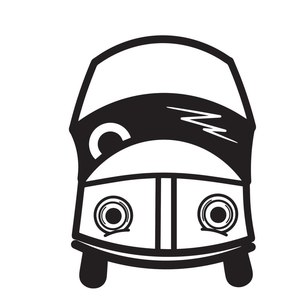 antique car wash icon, antique car repair shop icon vector