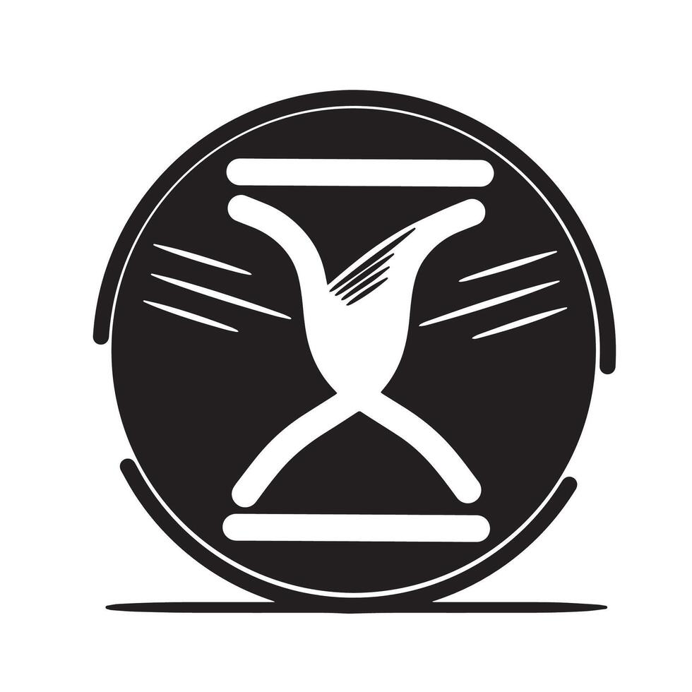 rotating sand time icon. sand time ends vector