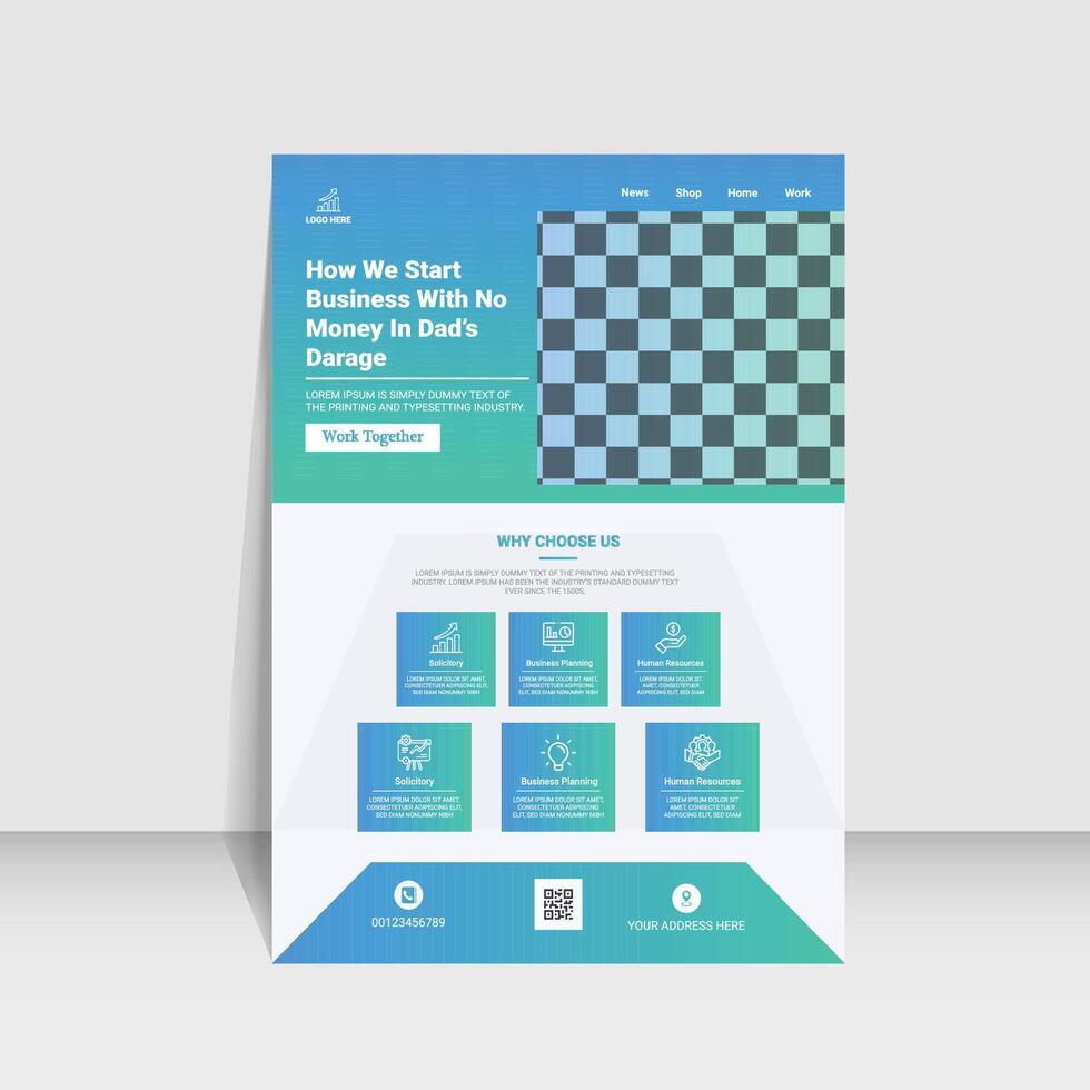 business template design vector