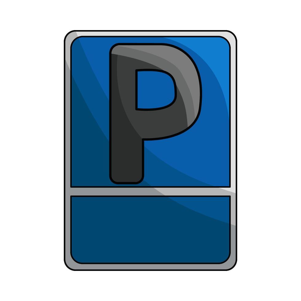 illustration of parking sign vector