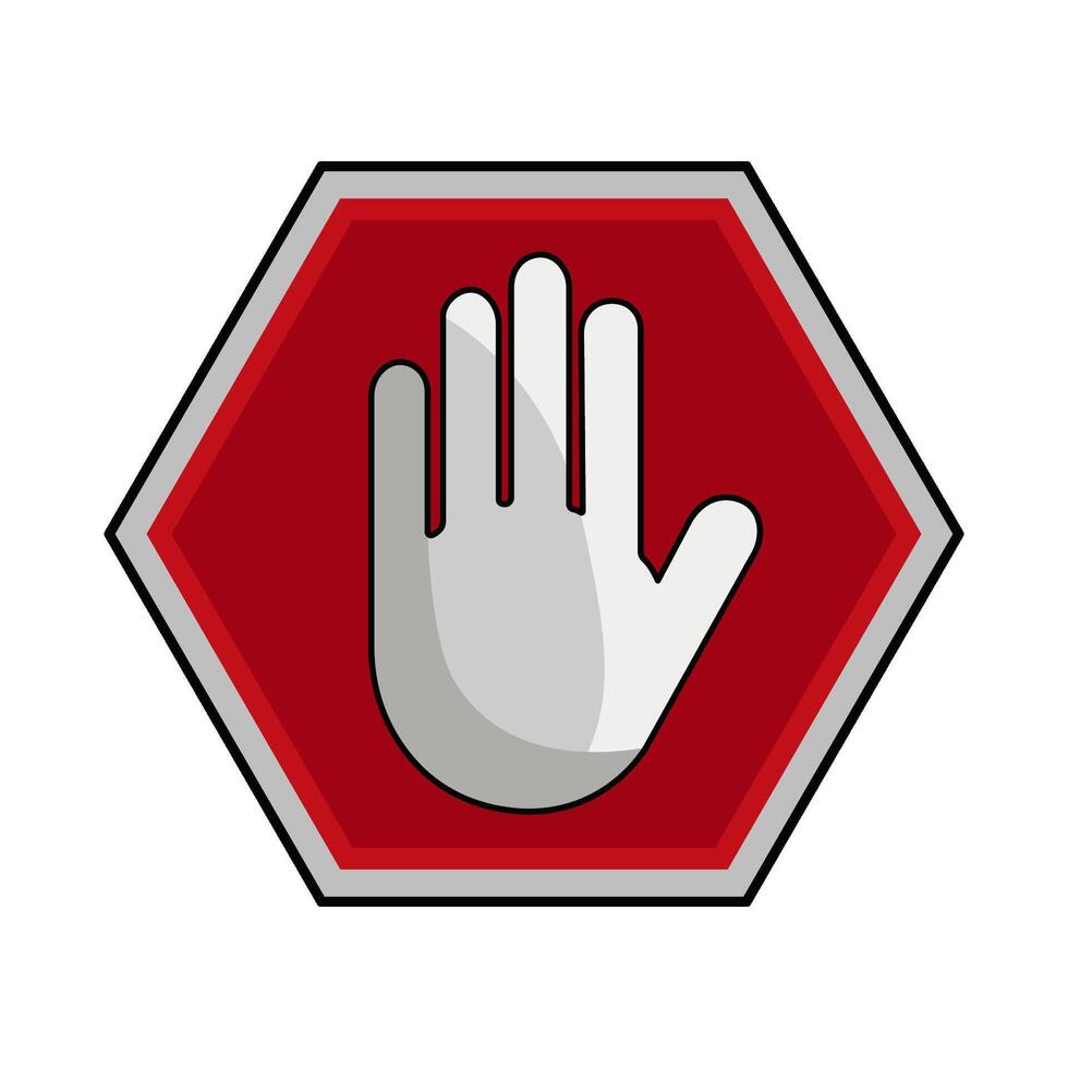 illustration of stop sign vector