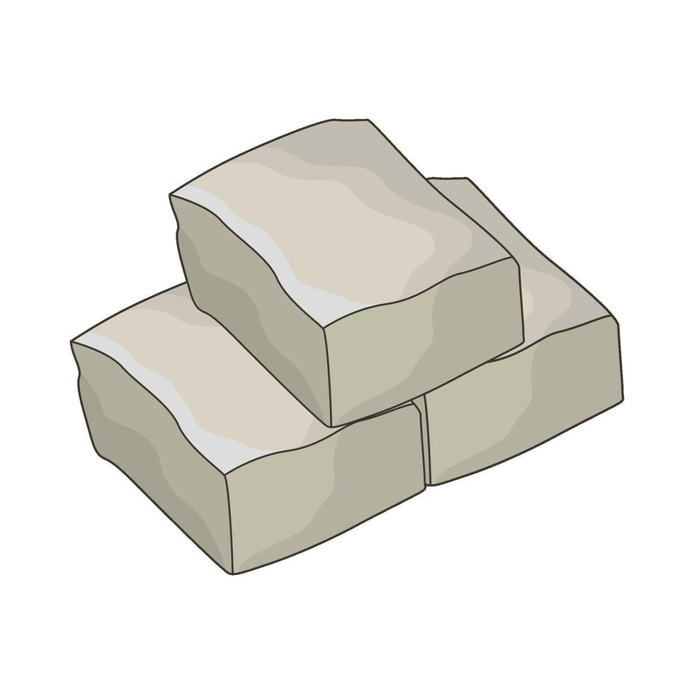 illustration of tofu vector