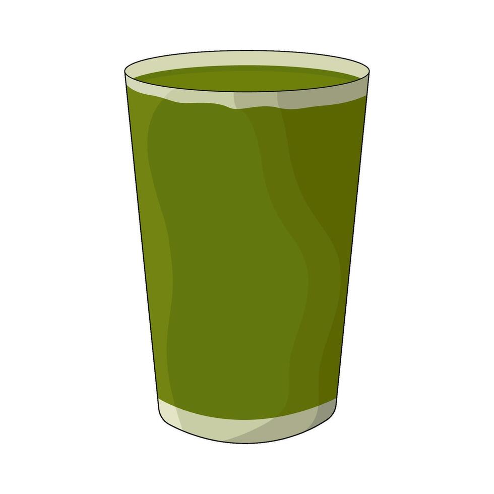 illustration of green smoothie vector