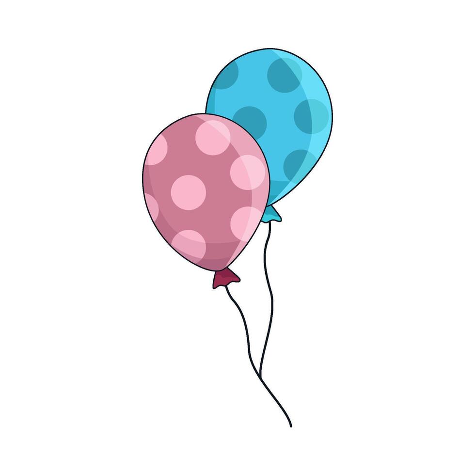 illustration of balloon vector