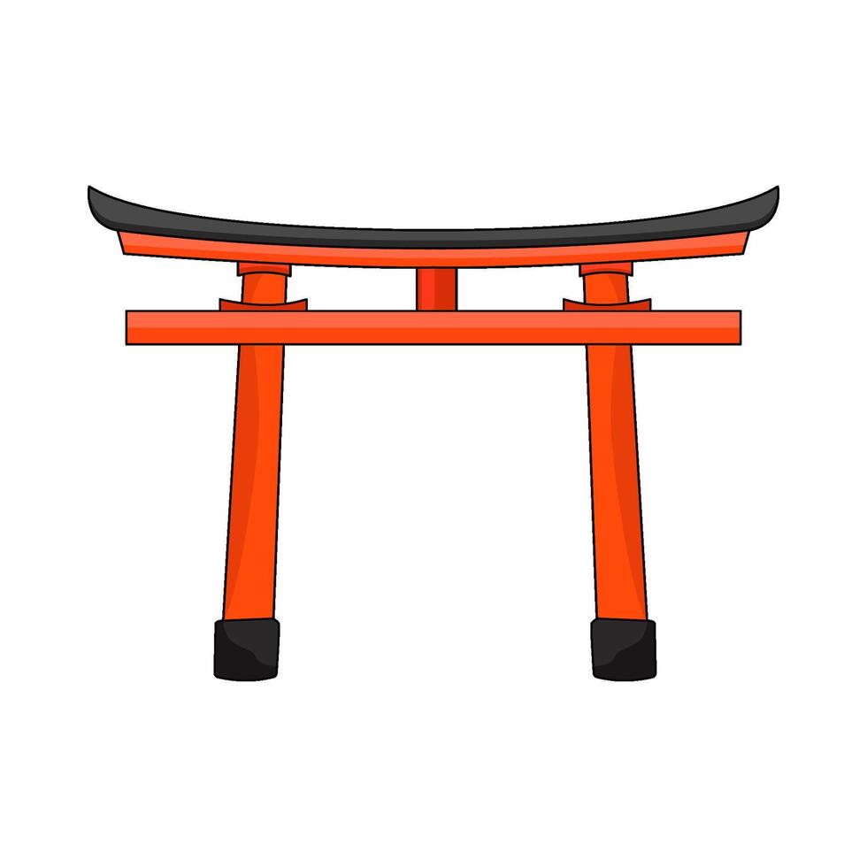 illustration of torii gate vector
