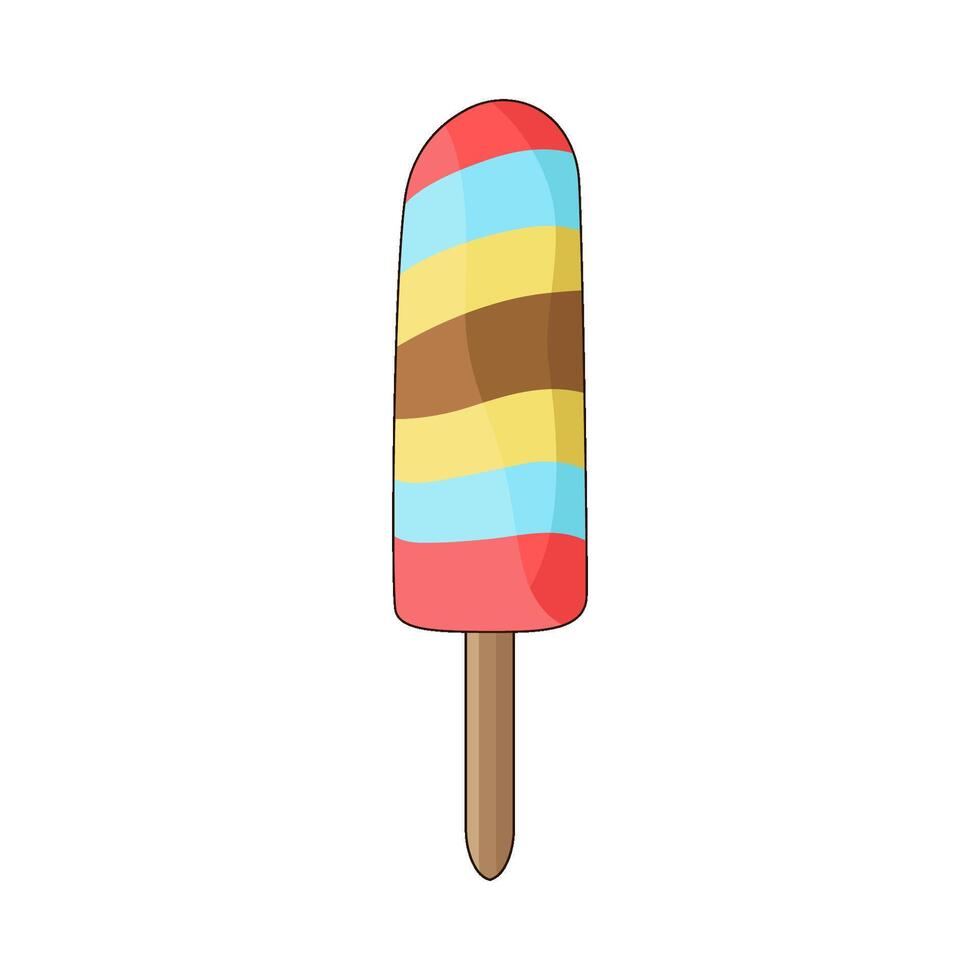 illustration of ice cream stick vector