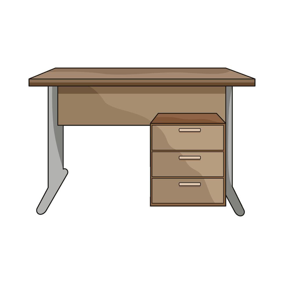 illustration of desk vector