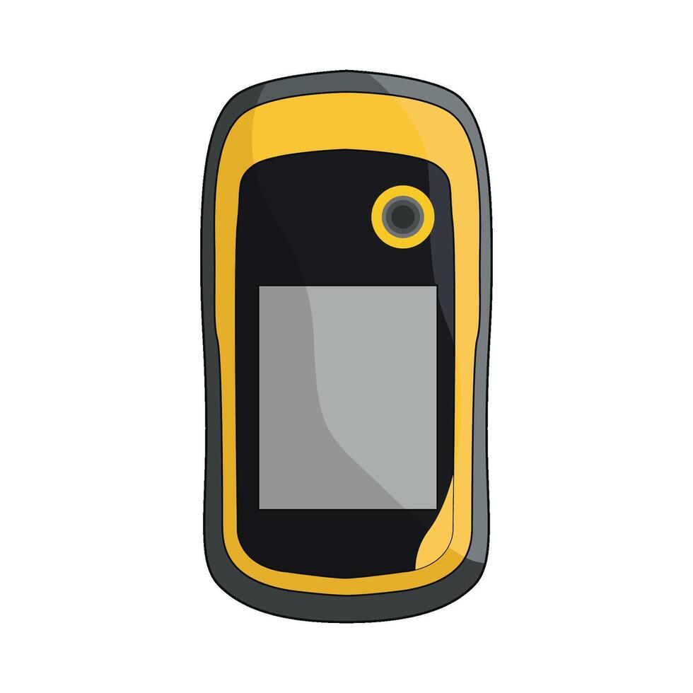 illustration of gps device vector