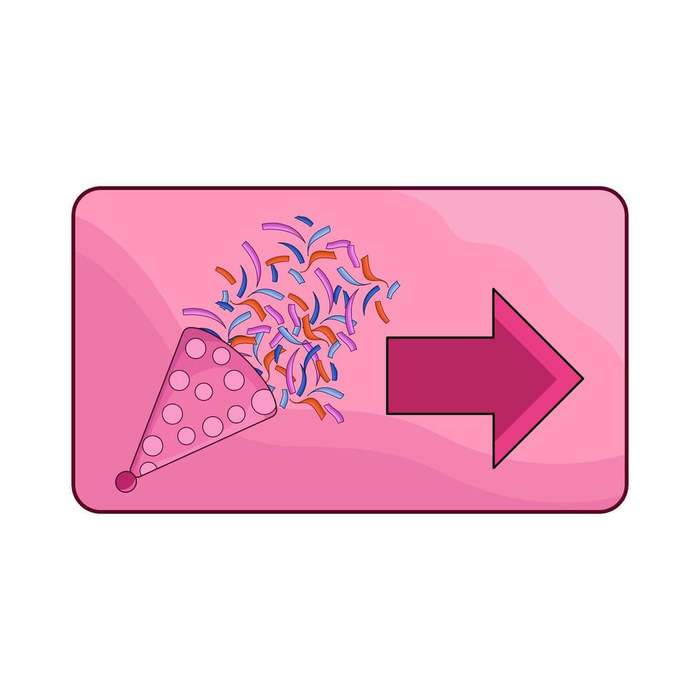 illustration of birthday party direction vector