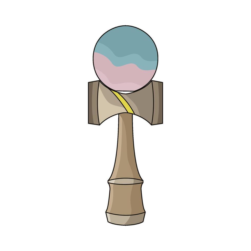 illustration of kendama vector