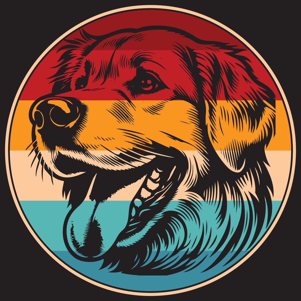 custom vintage dog t shirt design vector