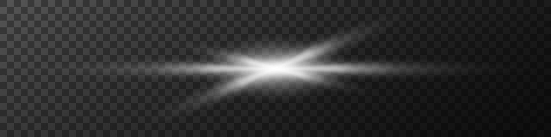 Stellar solar flare isolated. White explosions with sparks and starlight for blazing sun and luminaries with geometric blur vector