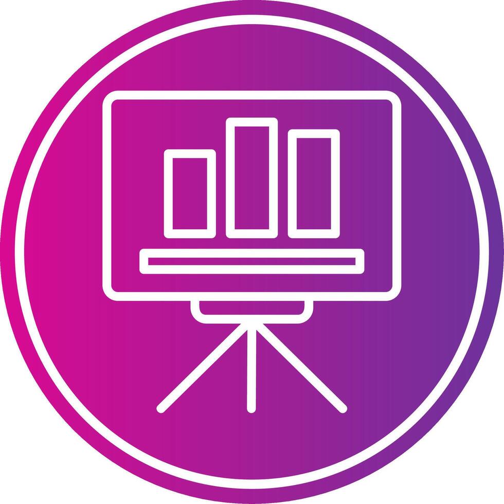 Presentation Board Icon vector