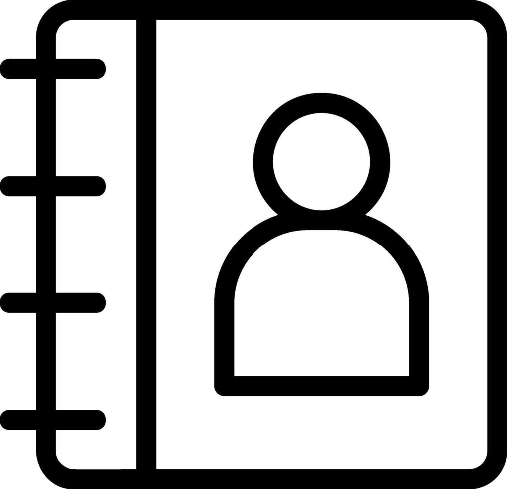 Phone Book Icon vector