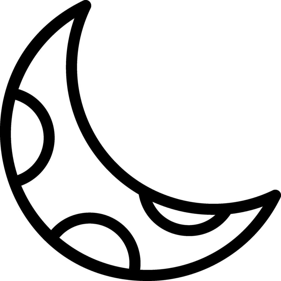 Crescent Moon Icon vector