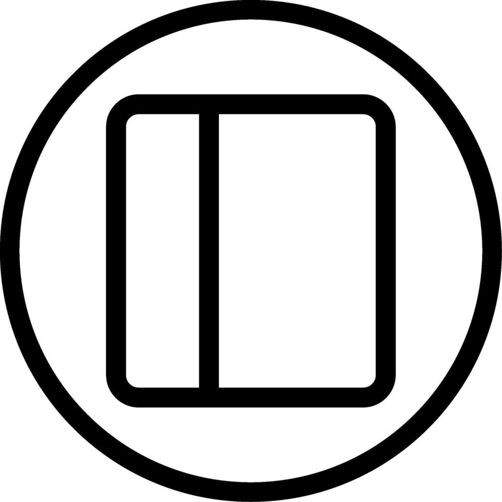 Left Border Icon vector
