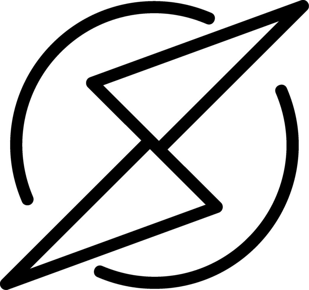 Thunder Bolt Icon vector