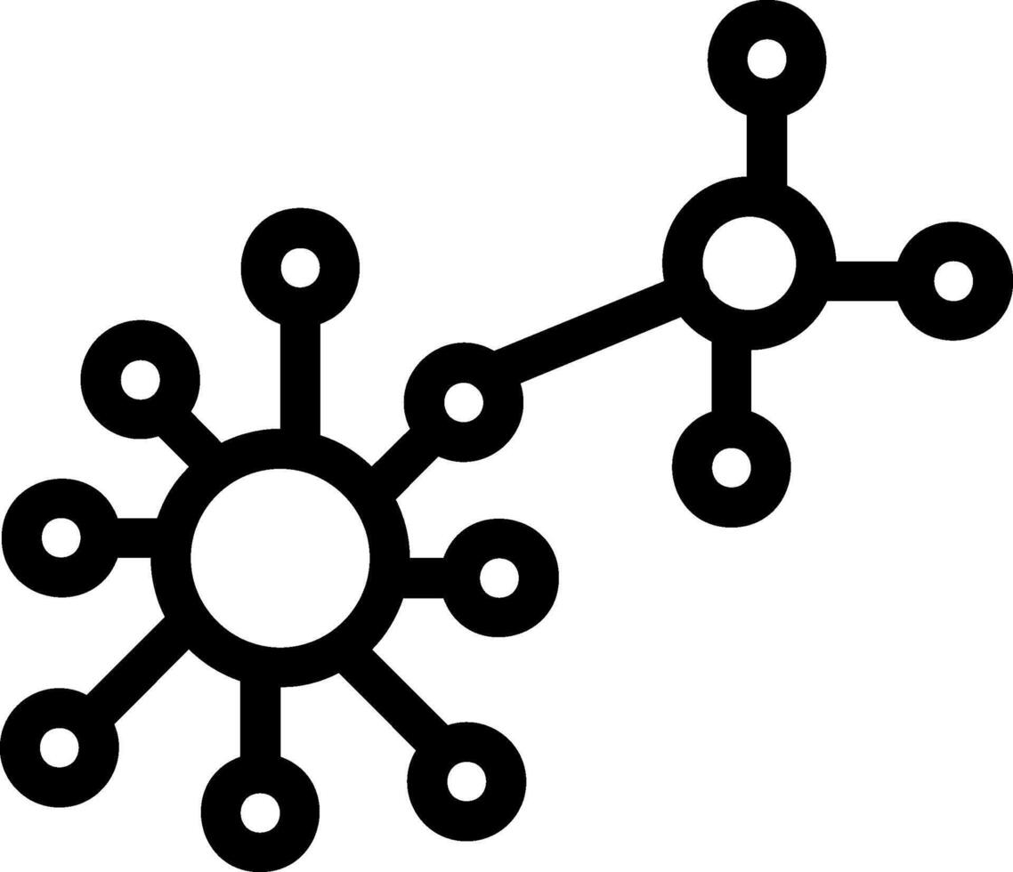 atom structure Icon vector