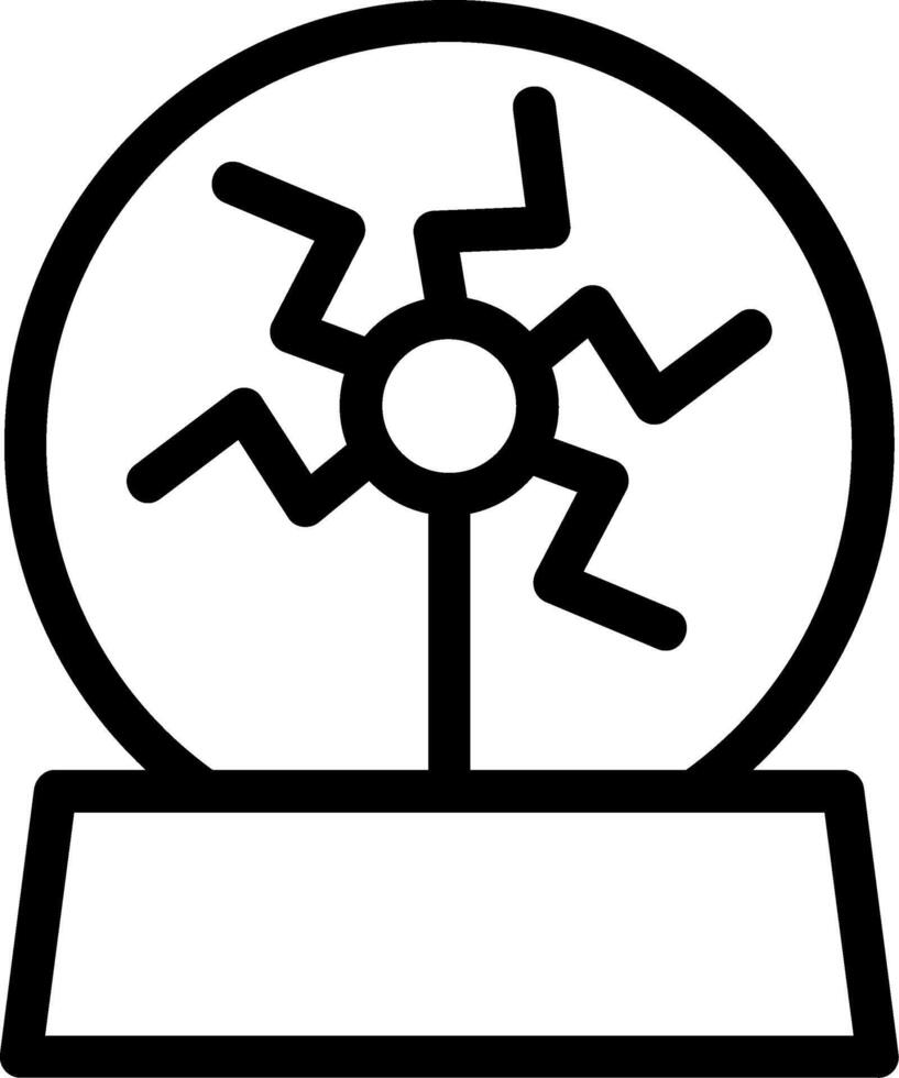 plasma ball Icon vector