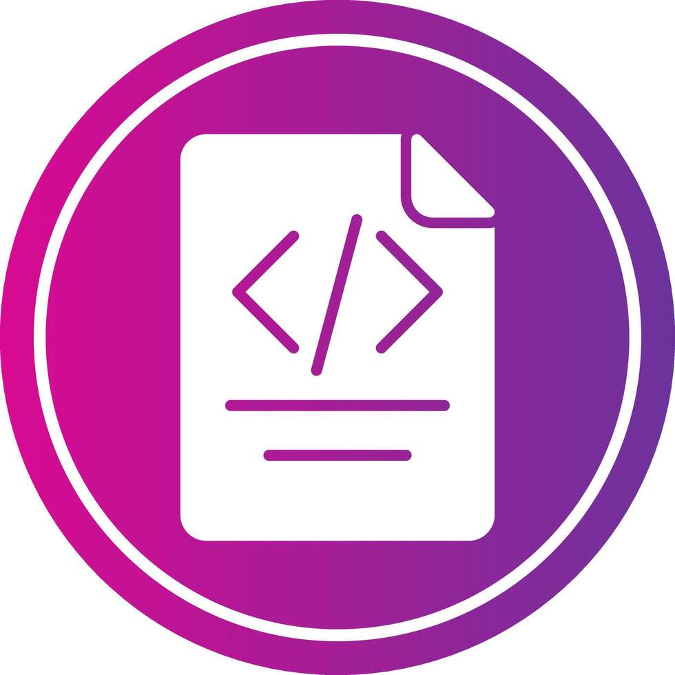 Paper Glyph Gradient Circle Icon vector