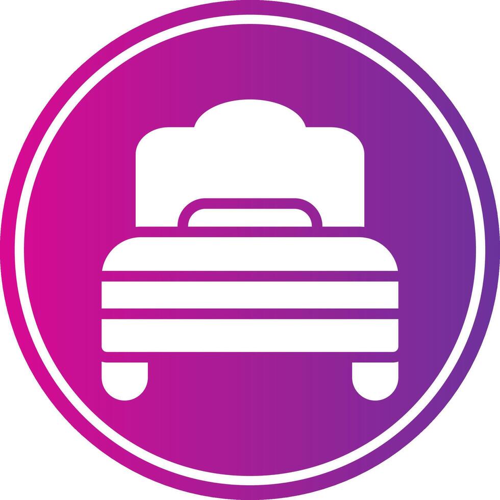 Rest Glyph Gradient Circle Icon vector