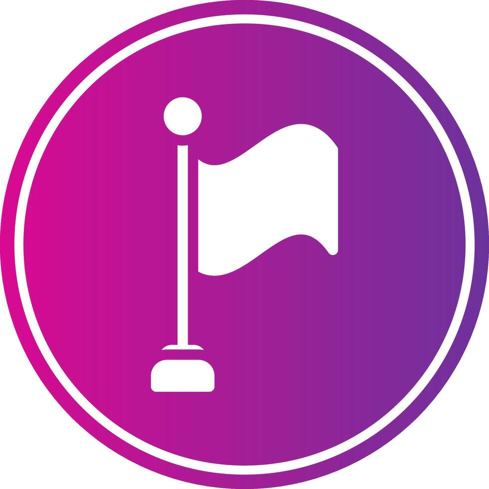 Flag Glyph Gradient Circle Icon vector