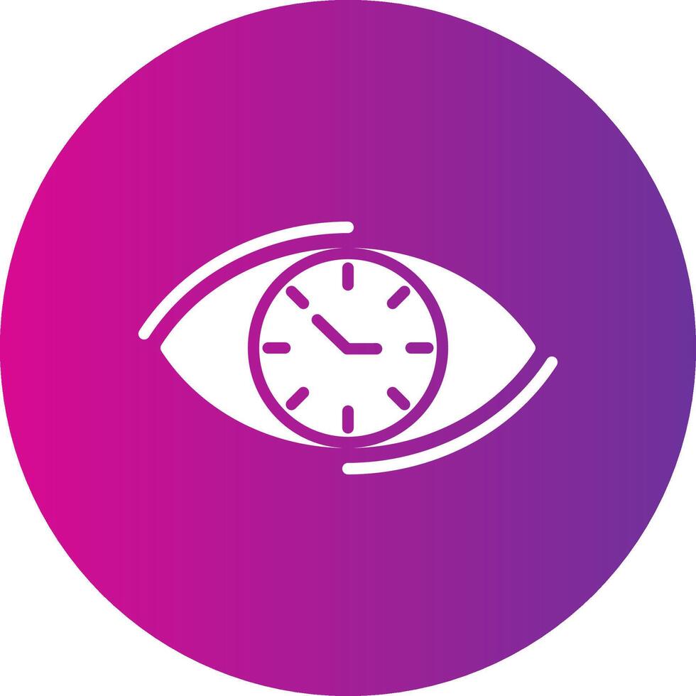Visionary Glyph Gradient Circle Icon vector