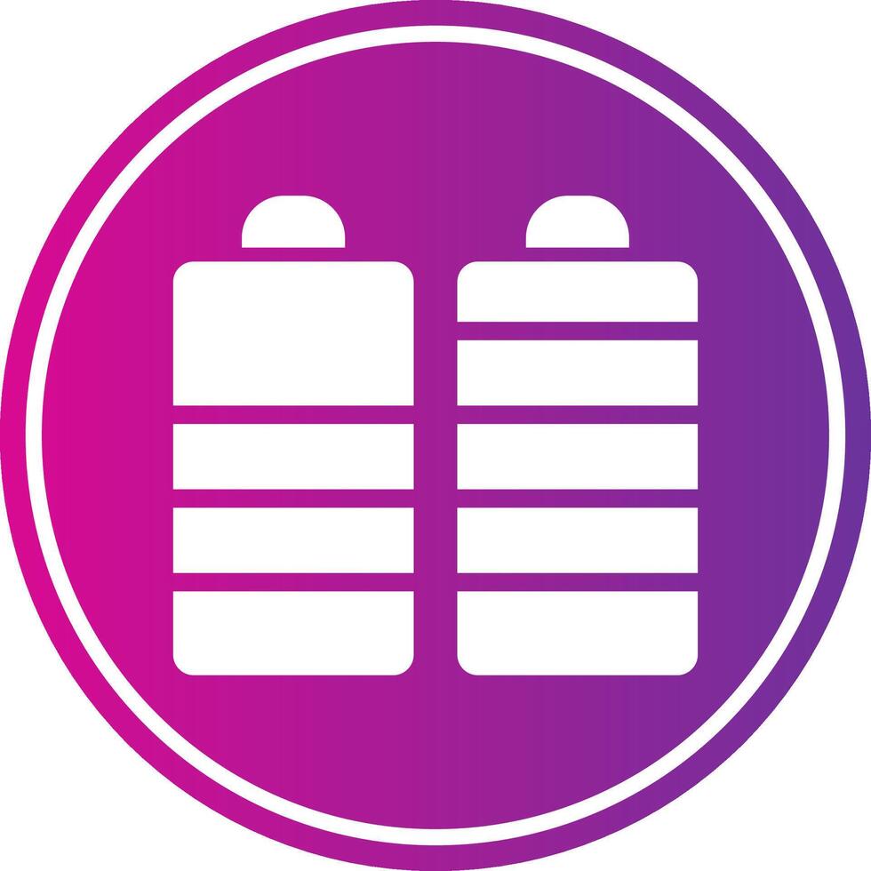 Battery Glyph Gradient Circle Icon vector