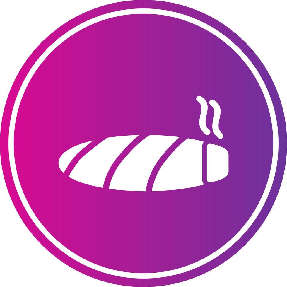 Cigar Glyph Gradient Circle Icon vector