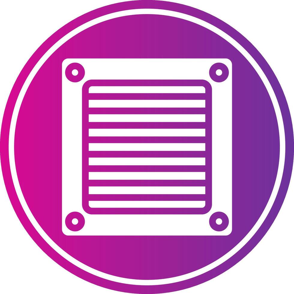 Ventilation Glyph Gradient Circle Icon vector