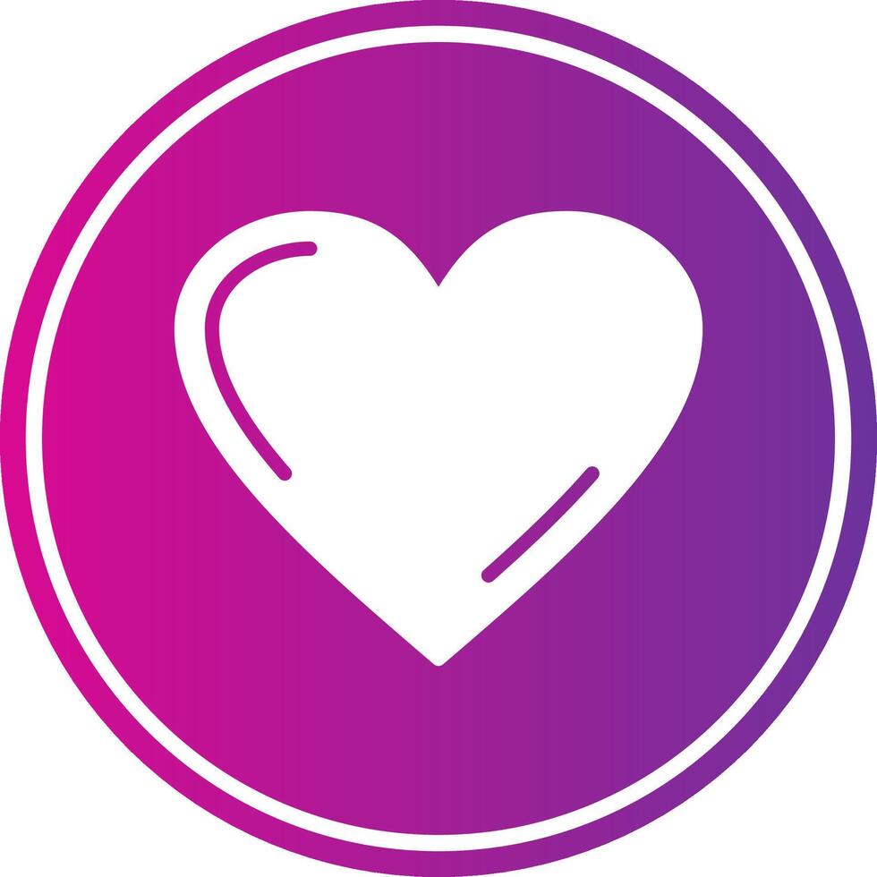 Passion Glyph Gradient Circle Icon vector