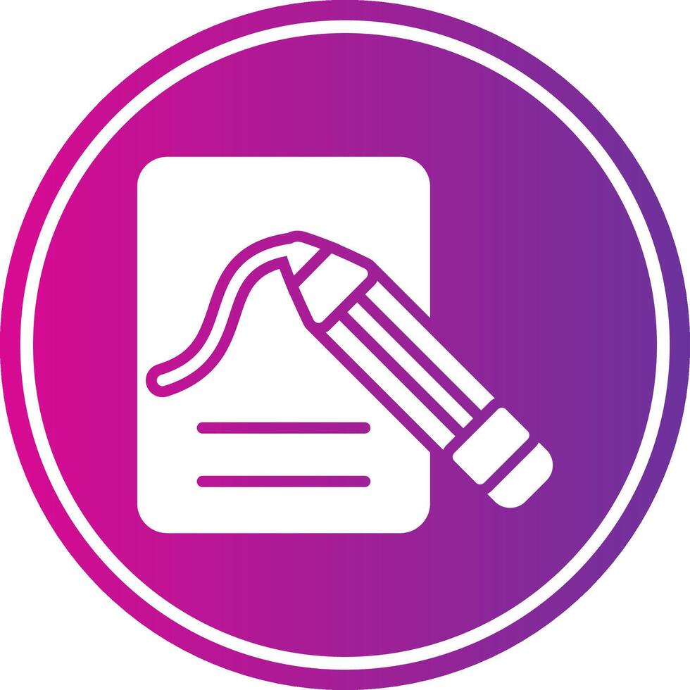 Sketch Glyph Gradient Circle Icon vector