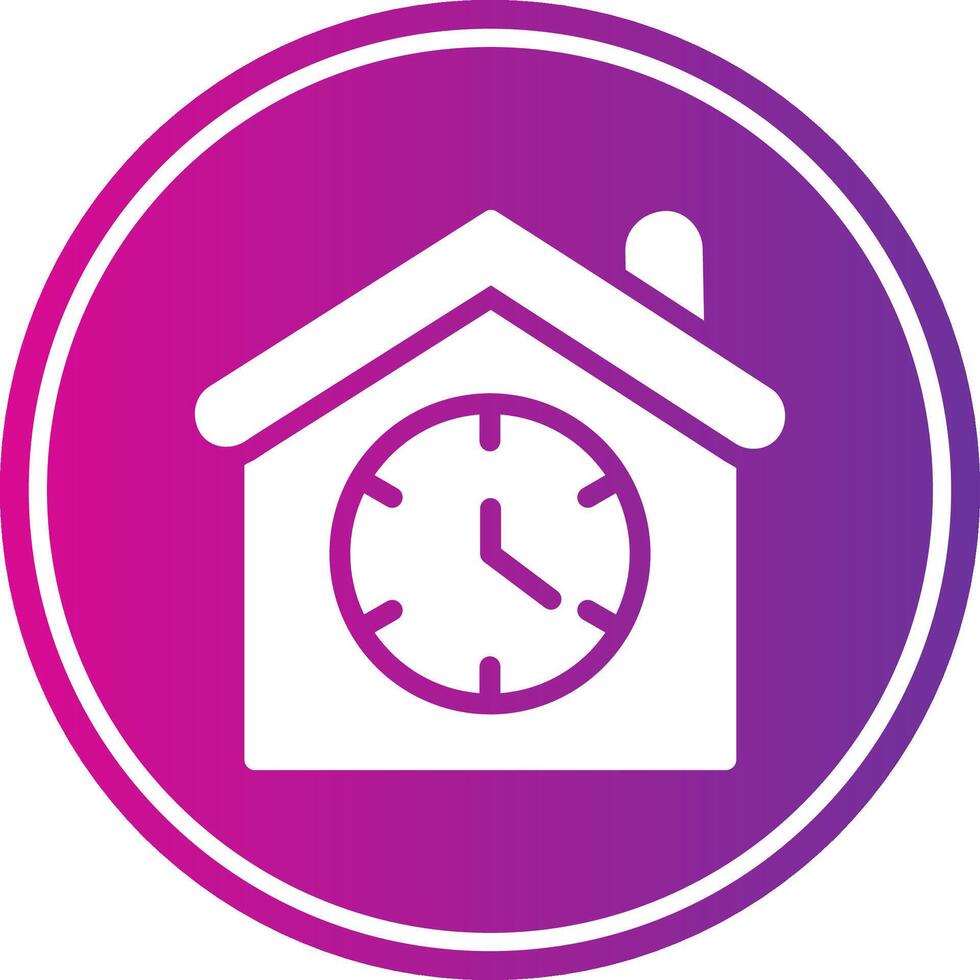 Waiting Glyph Gradient Circle Icon vector