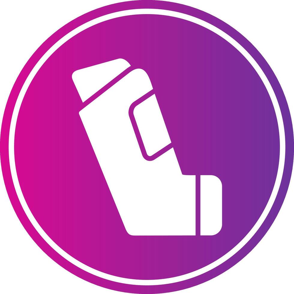 asthma Glyph Gradient Circle Icon vector
