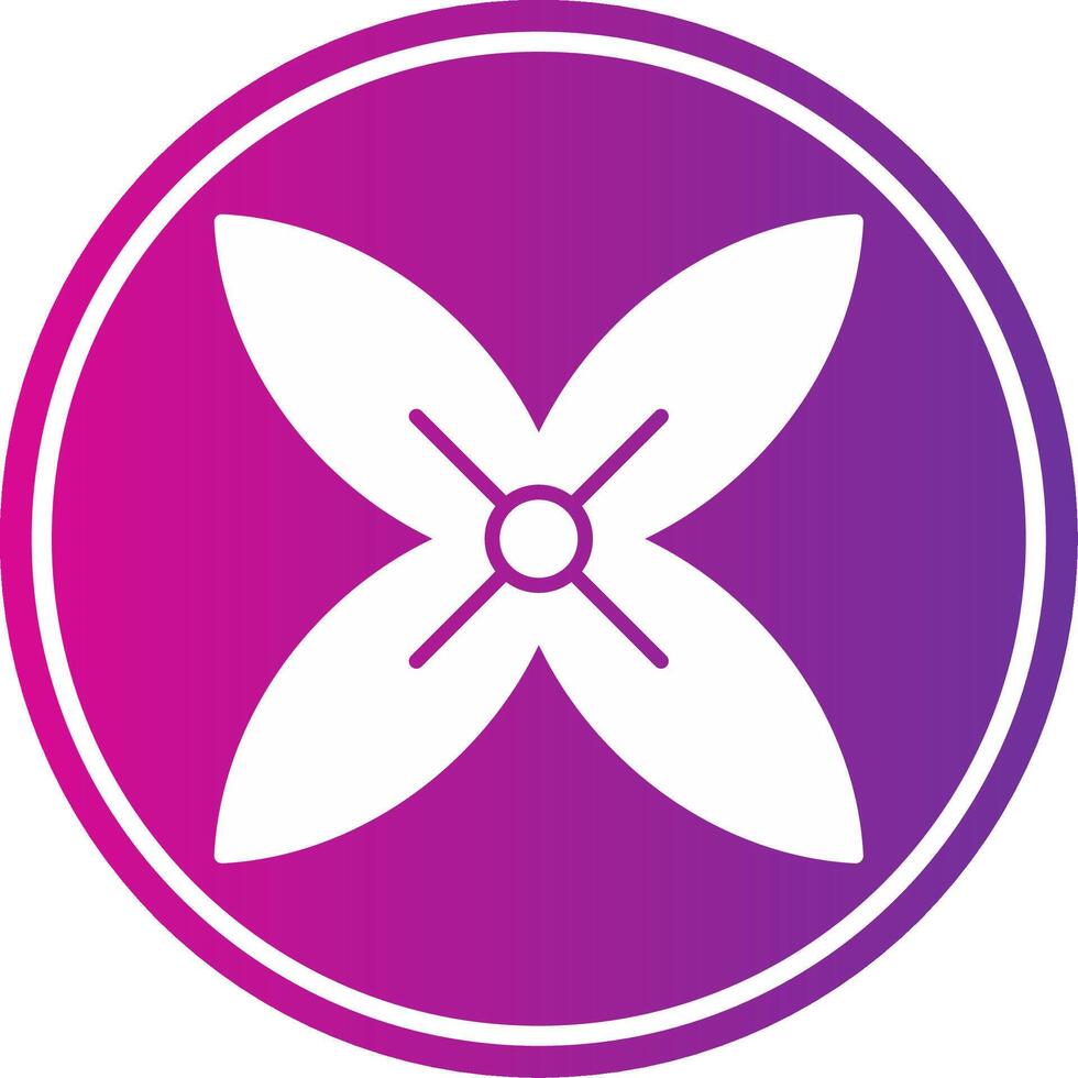 Bouvardia Glyph Gradient Circle Icon vector