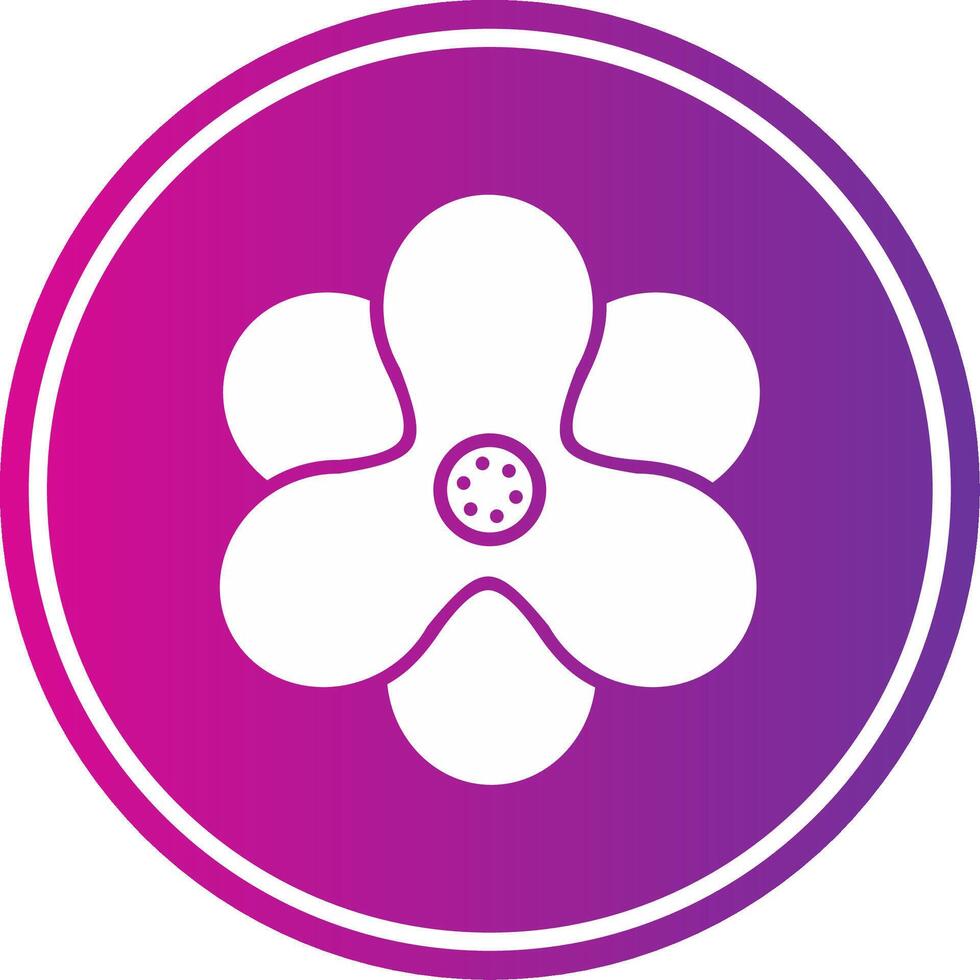 Hyacinth Glyph Gradient Circle Icon vector