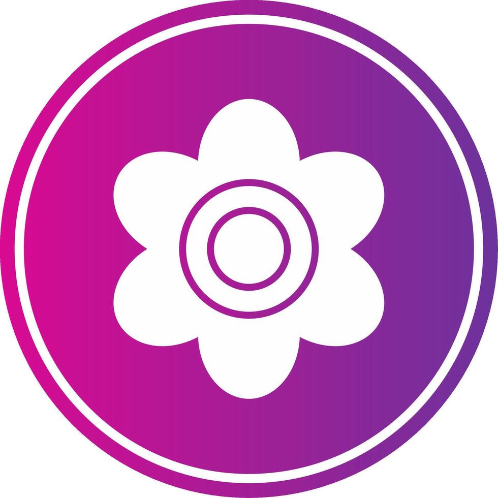 Violet Glyph Gradient Circle Icon vector