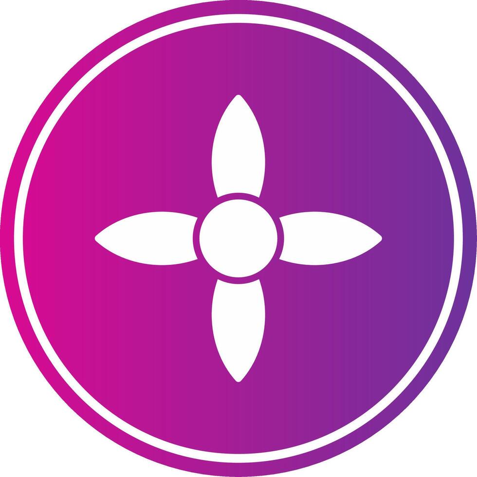 Ixora Glyph Gradient Circle Icon vector