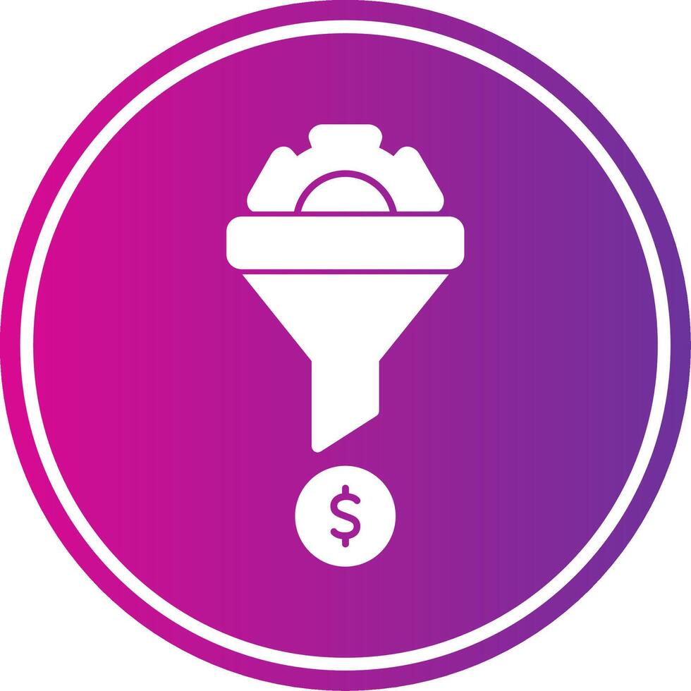 Conversion Glyph Gradient Circle Icon vector